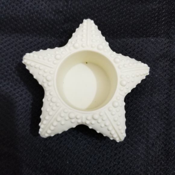 Partylite "Sea Drifters" Bisque Porcelain Votive Shell Starfish Candle Holders - Picture 4 of 9